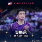世乒赛男单,樊振东夺冠，中国乒乓球队再创辉煌